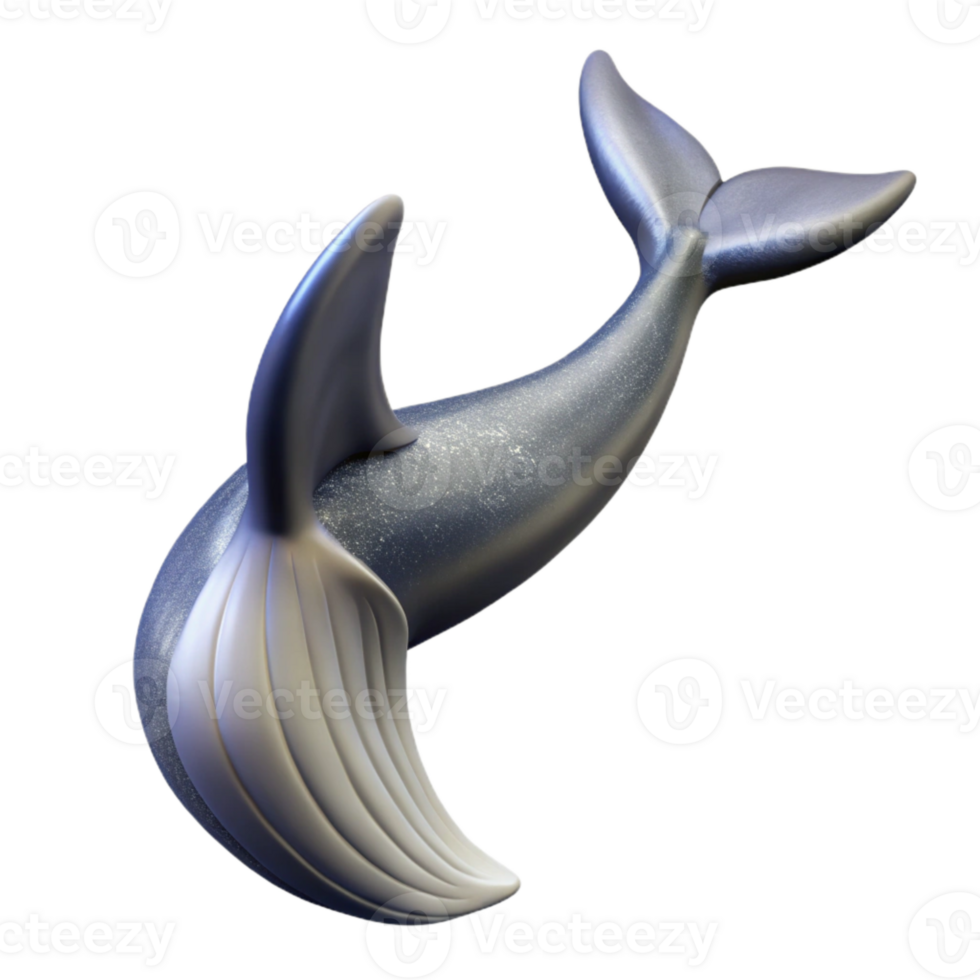 vibrant traditional Dolphin Tail Fluke Upward Angle Isolated Element high quality png