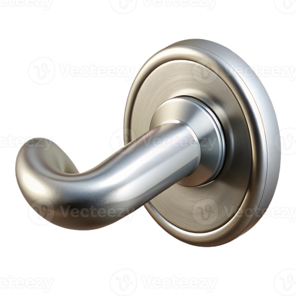 impressive modern Door Handle Silver Modern Isolated exclusive png