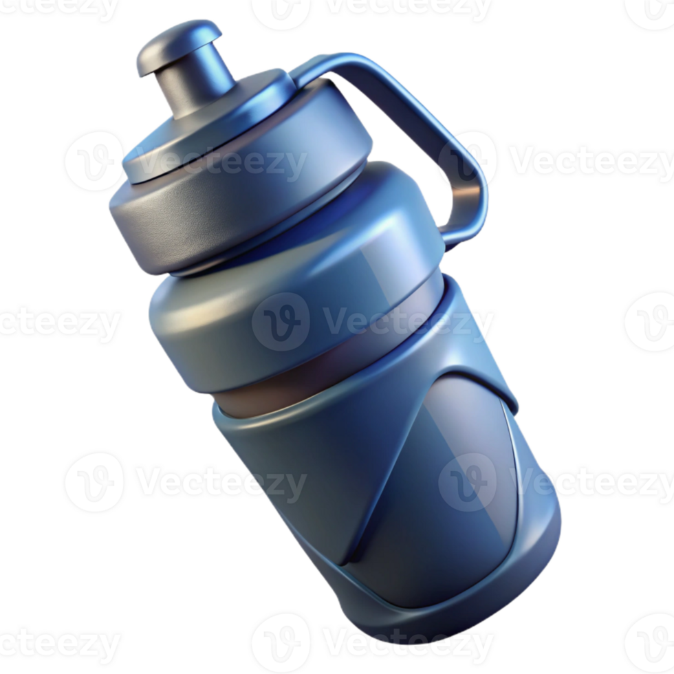 beautiful artistic Sports Bottle Water Filled Transparent Background Cutout high resolution png