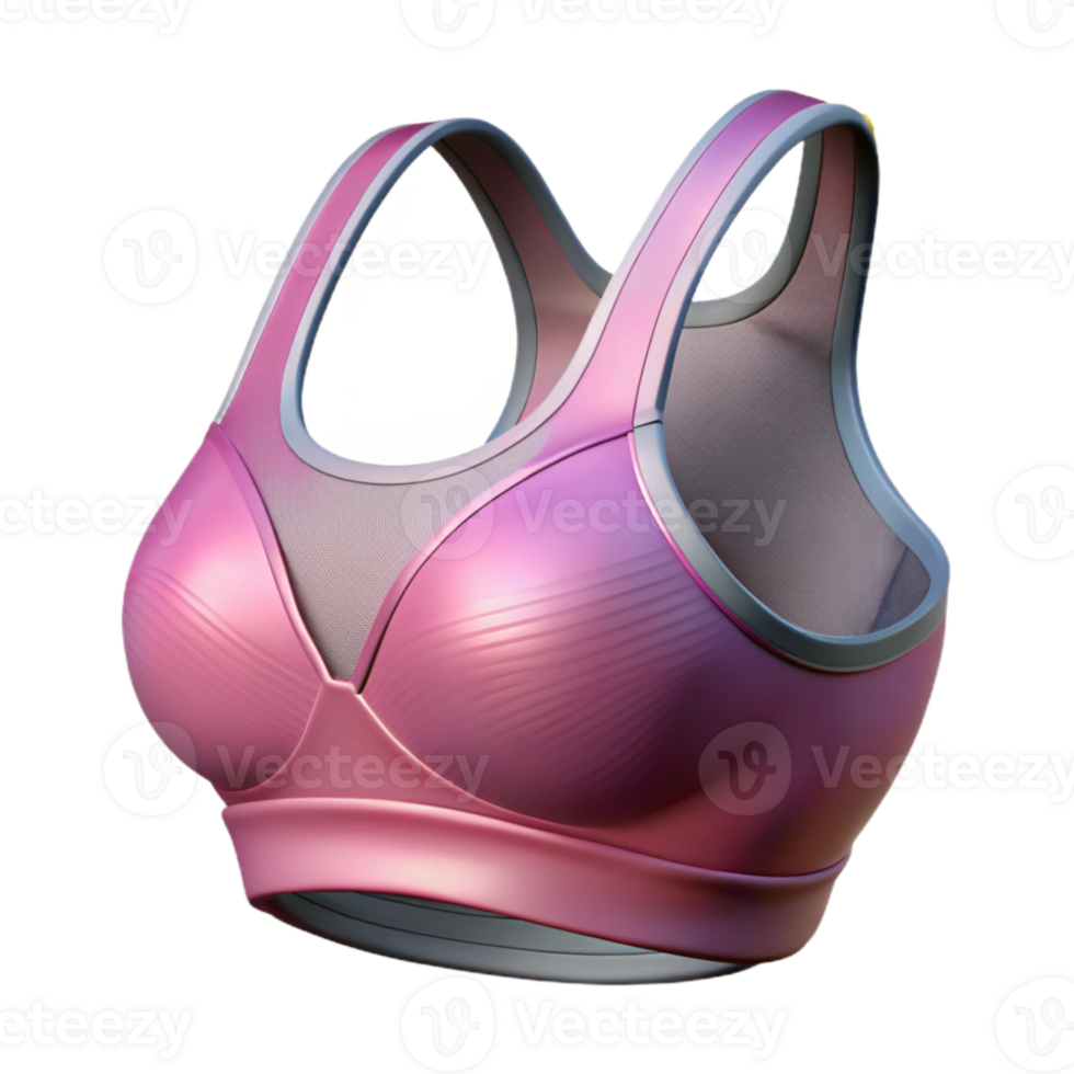 elegant creative Sports Bra High Impact Support Transparent Background authentic png
