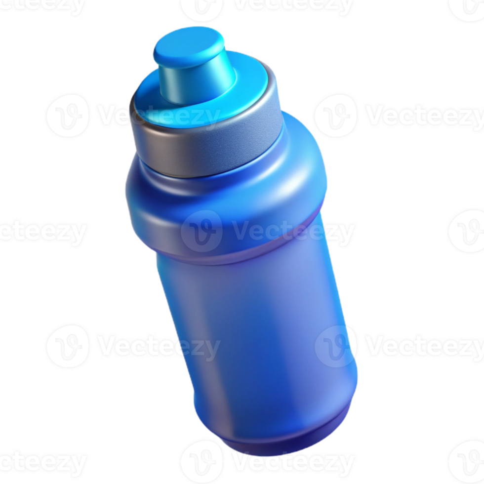 impressive rustic Sports Drink Bottle Blue Liquid Transparent Cutout detailed png