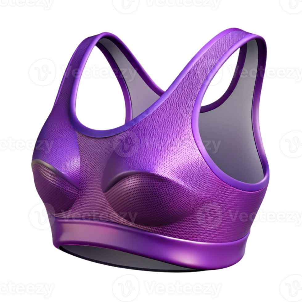 beautiful contemporary Sports Bra Purple Supportive Cutout Transparent Background high resolution png