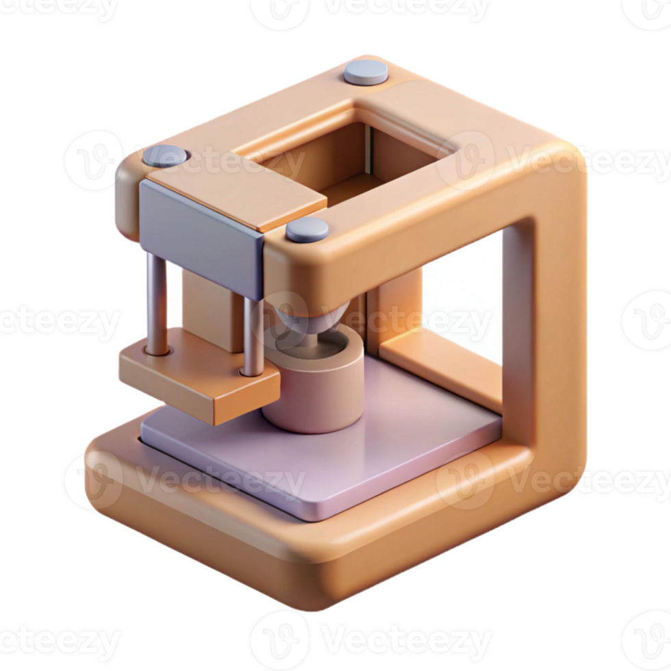 extraordinary contemporary D Printer Isometric View Isolated Element genuine png