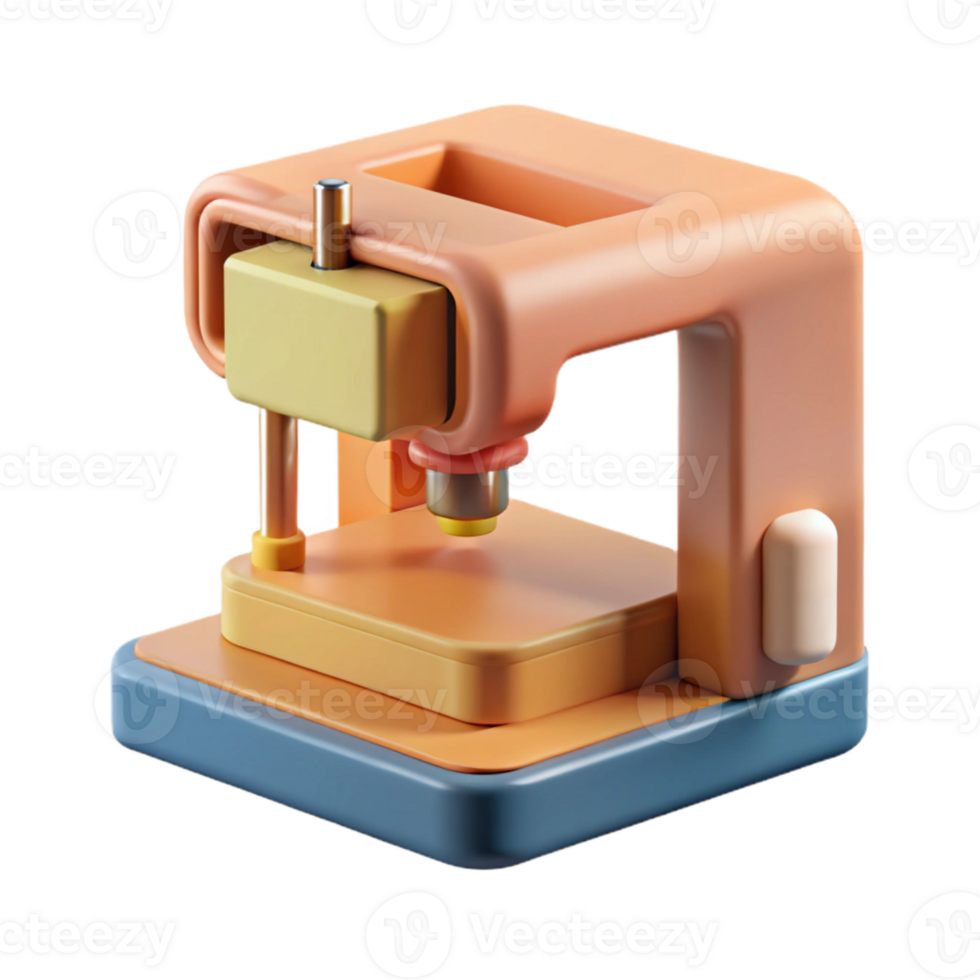 wonderful abstract D Printer Creating Object Cutout authentic png