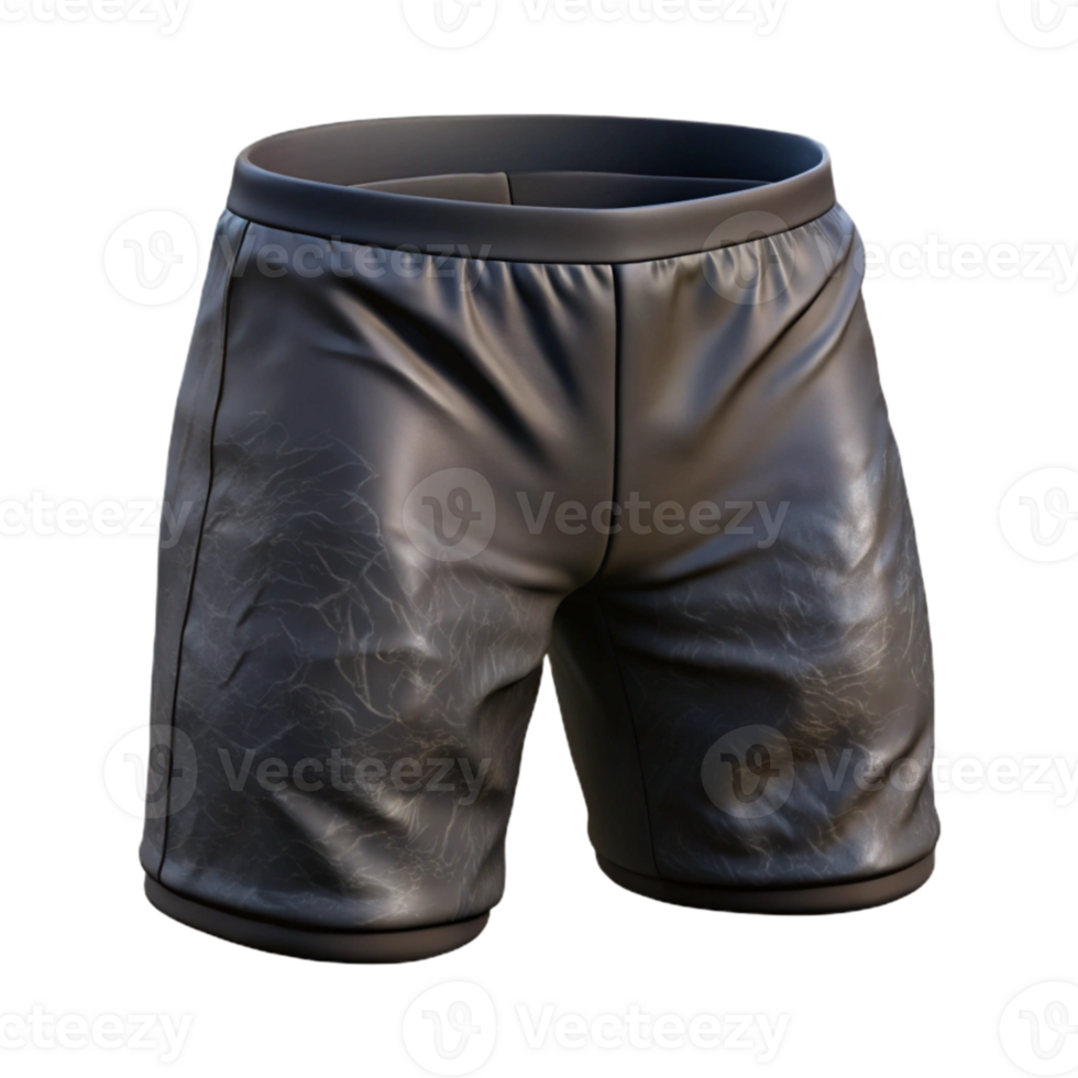 elegant classic Sports Shorts Black Color Isolated original png