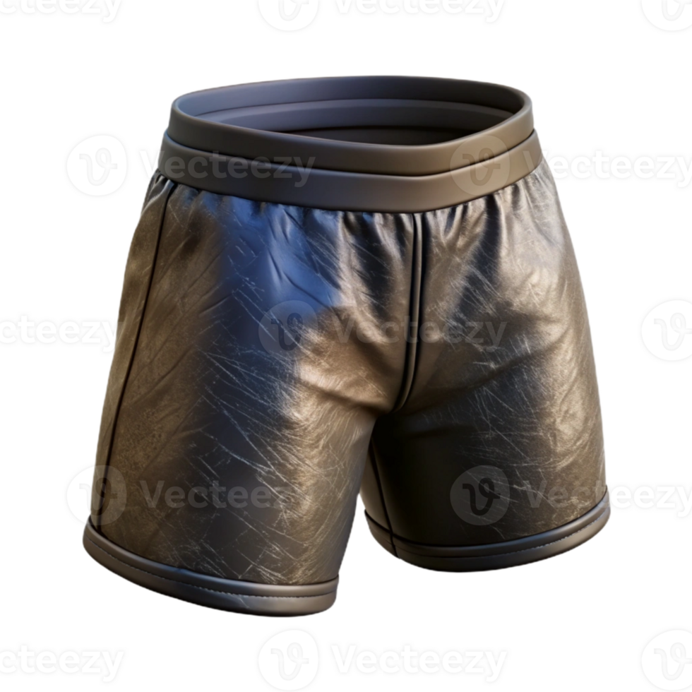impressive modern Sports Shorts Black Color Isolated authentic png