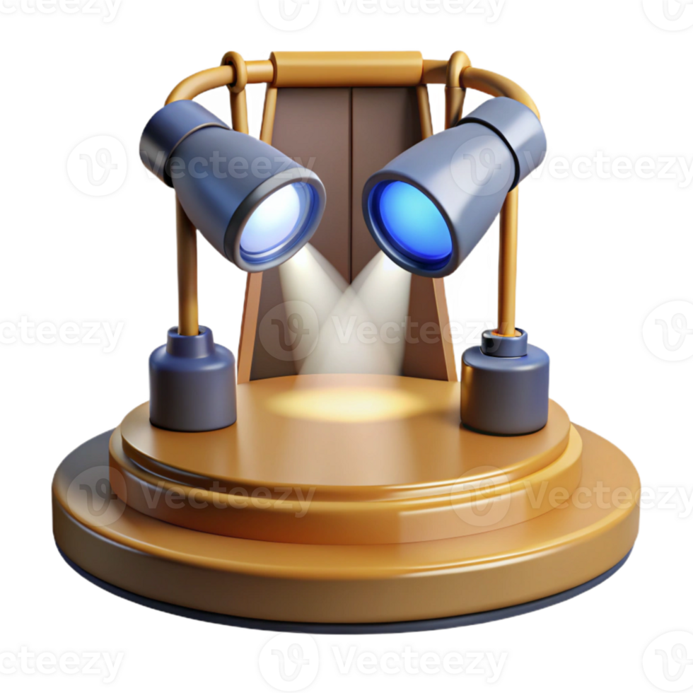 extraordinary creative Spotlights on Empty Stage Cutout authentic png