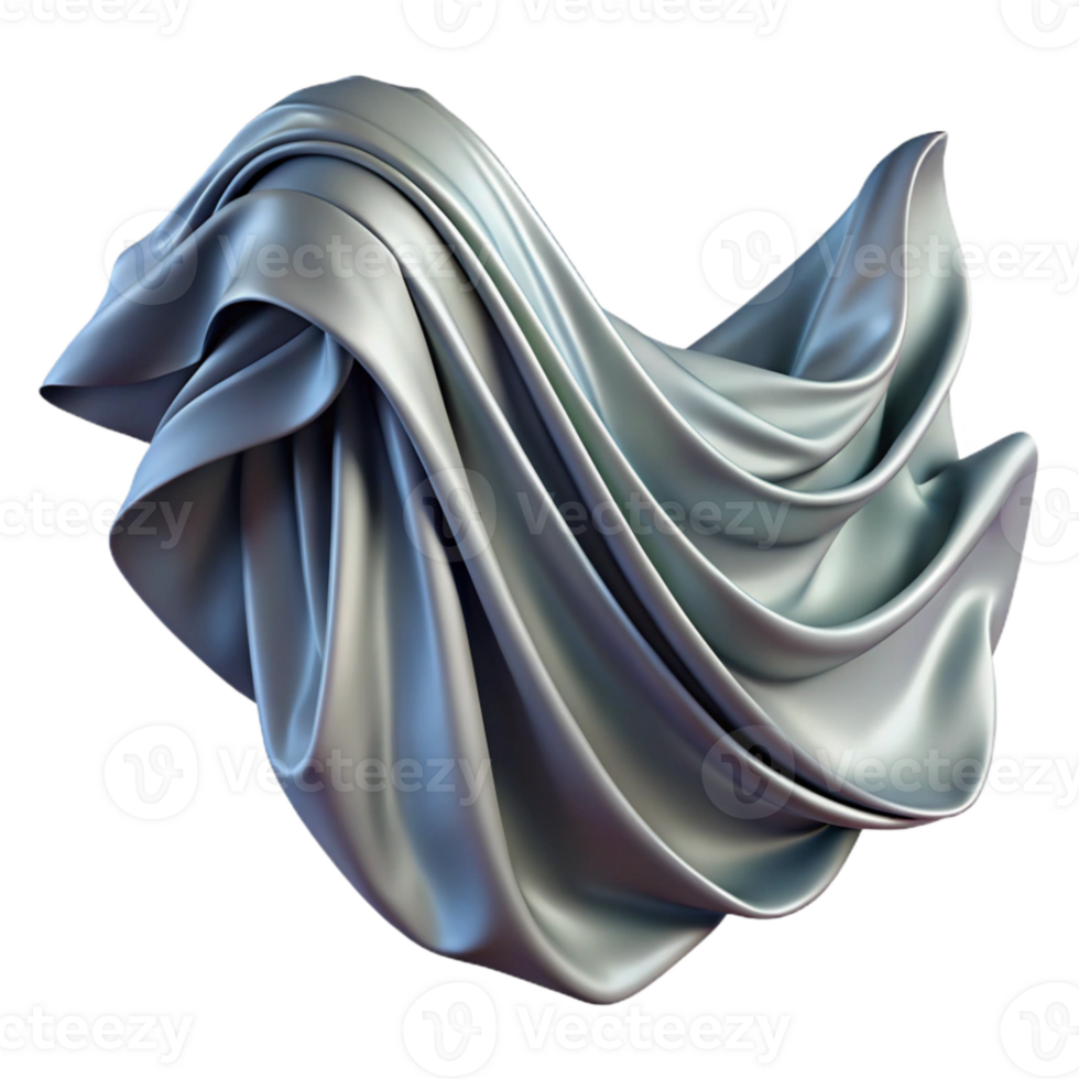 stunning rustic Draped Fabric Flowing Silk Transparent Background genuine png