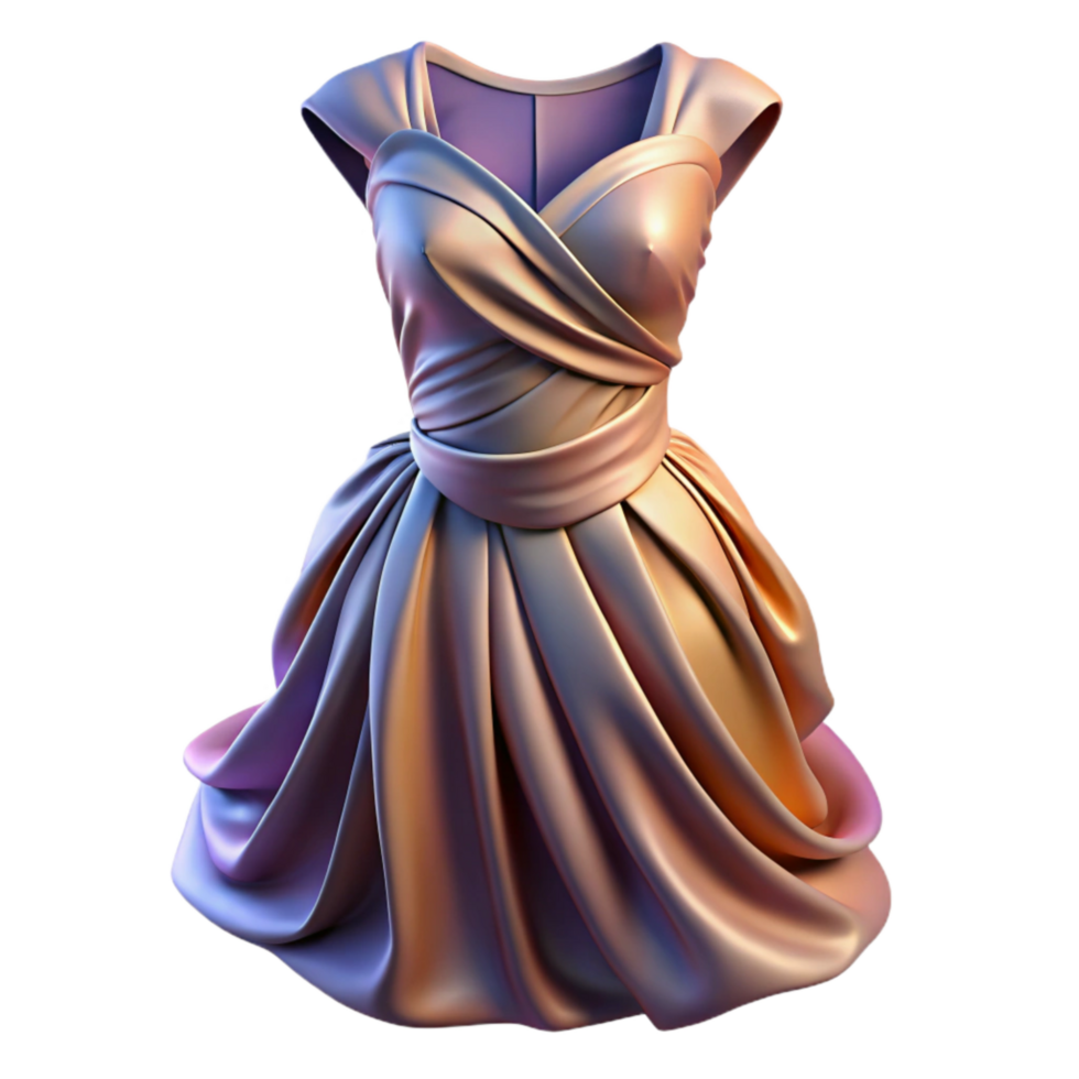 serene abstract Dress Form with Draped Fabric Cutout premium png
