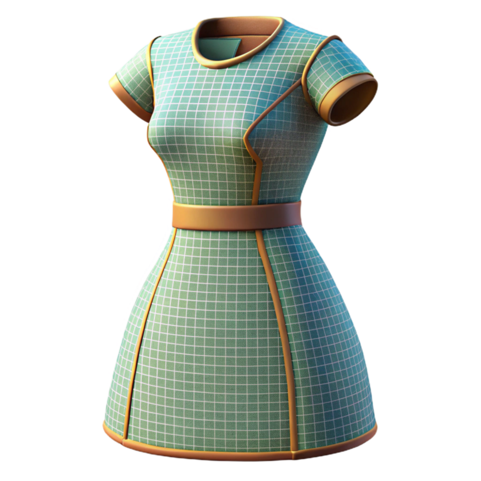 magnificent creative Dress Pattern with Detailed Instructions Isolated genuine png
