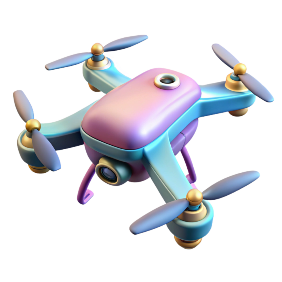magnificent artistic Drone Ascending Diagonally Isolated premium png