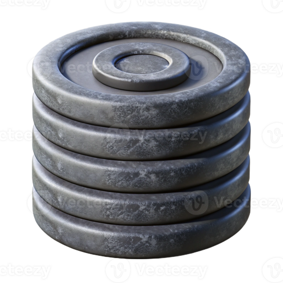 elegant vintage Stack of Coins Front View Cutout Element high resolution png
