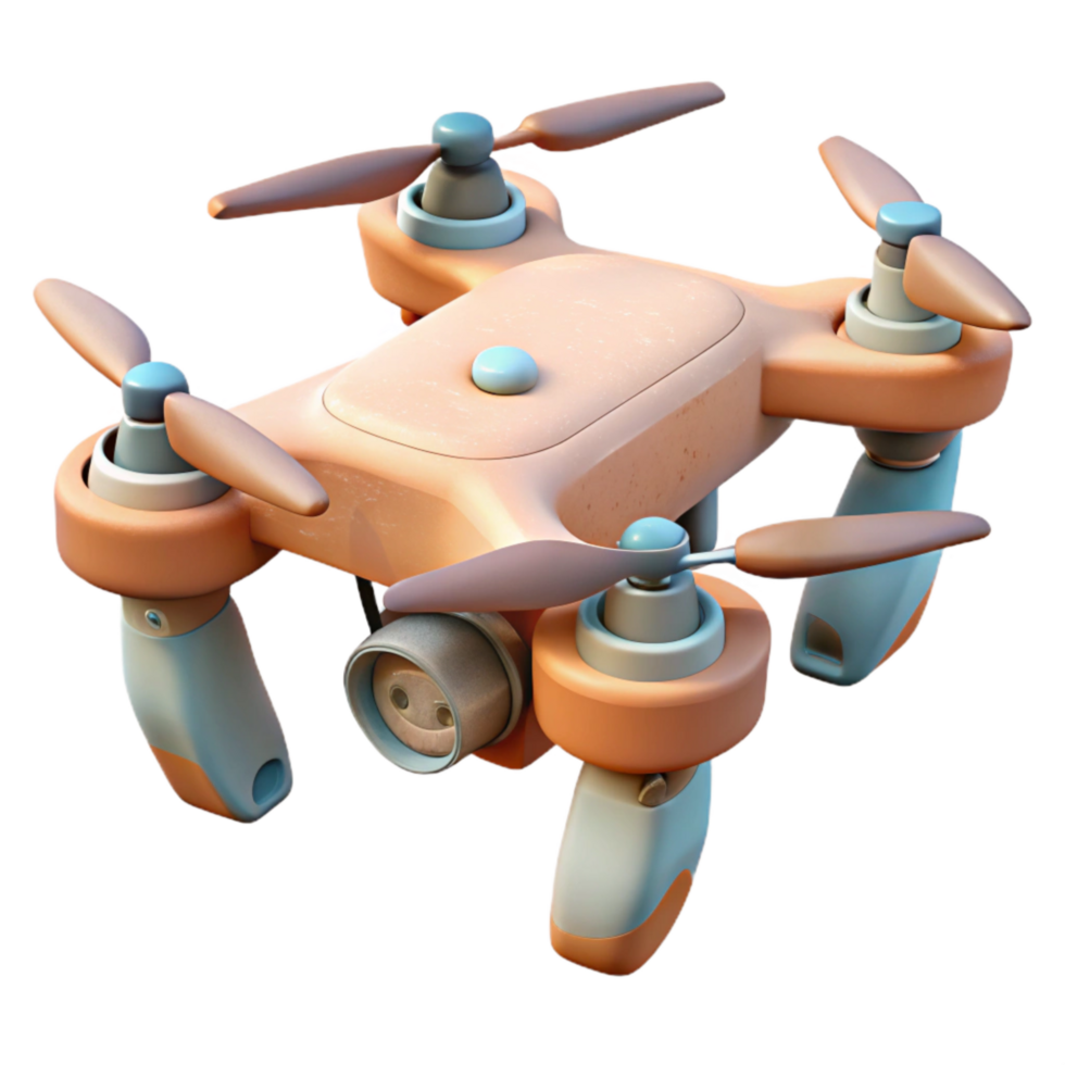 elegant abstract Drone Capturing 3d Models Cutout professional png