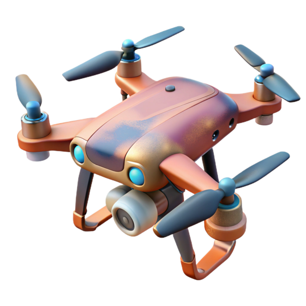 vibrant artistic Drone Capturing Aerial Footage Transparent Background professional png
