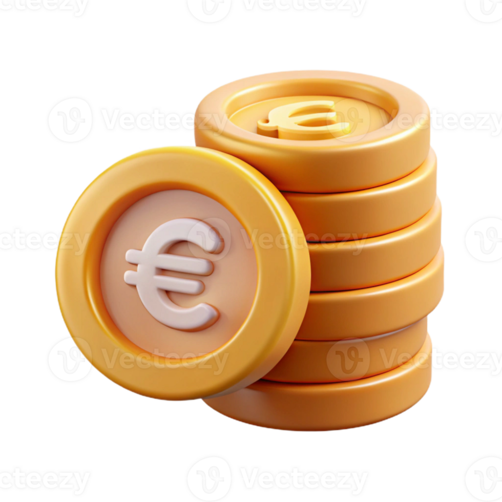 serene artistic Stack of Coins with Upward Arrow Isolated genuine png