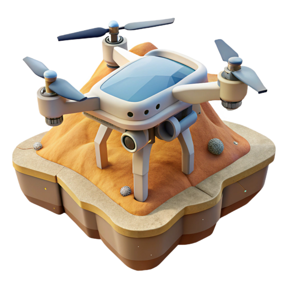 wonderful abstract Drone Capturing Panoramic Views Cutout authentic png
