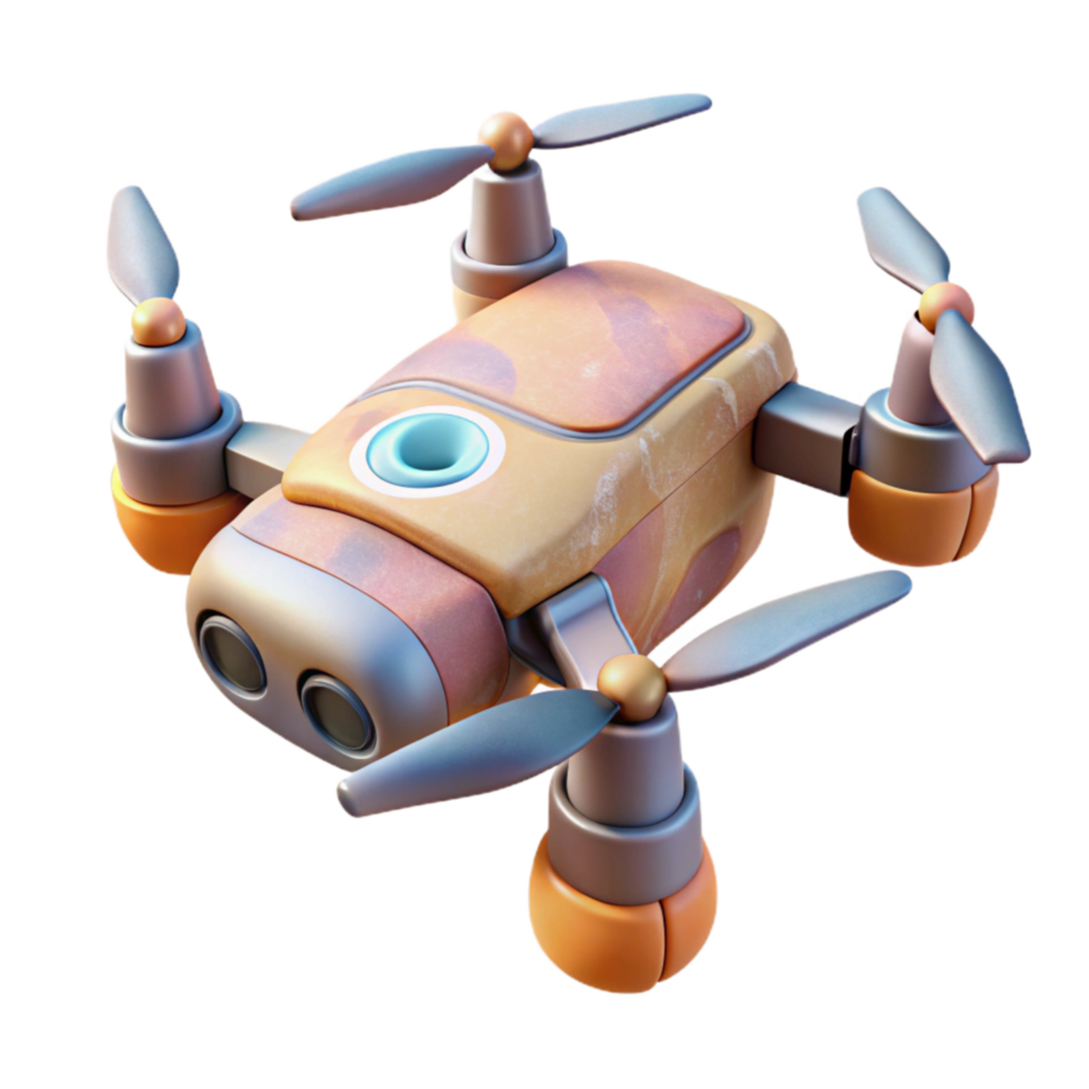 serene creative Drone in Ascent Isolated high resolution png
