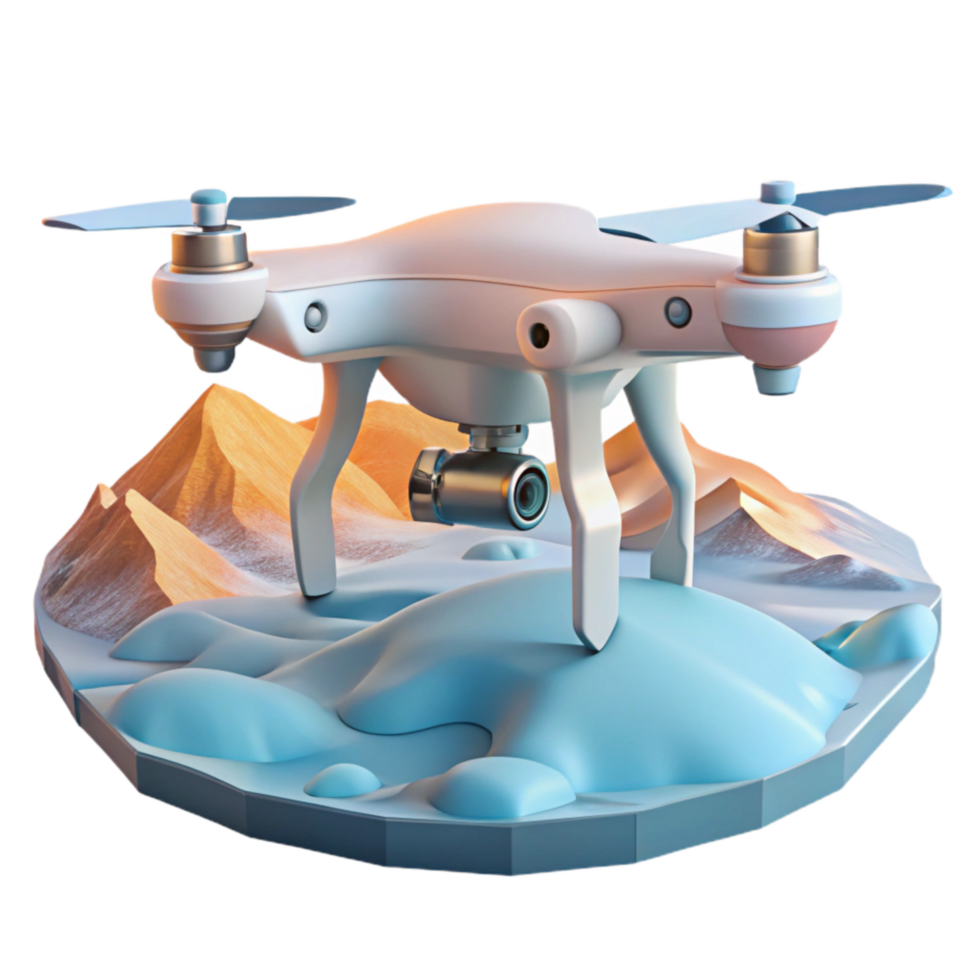 serene creative Drone in Flight Over Green Fields Cutout high resolution png