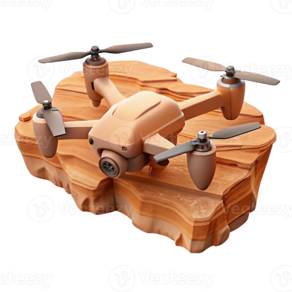 serene artistic Drone in Flight Over Green Fields Cutout high resolution png