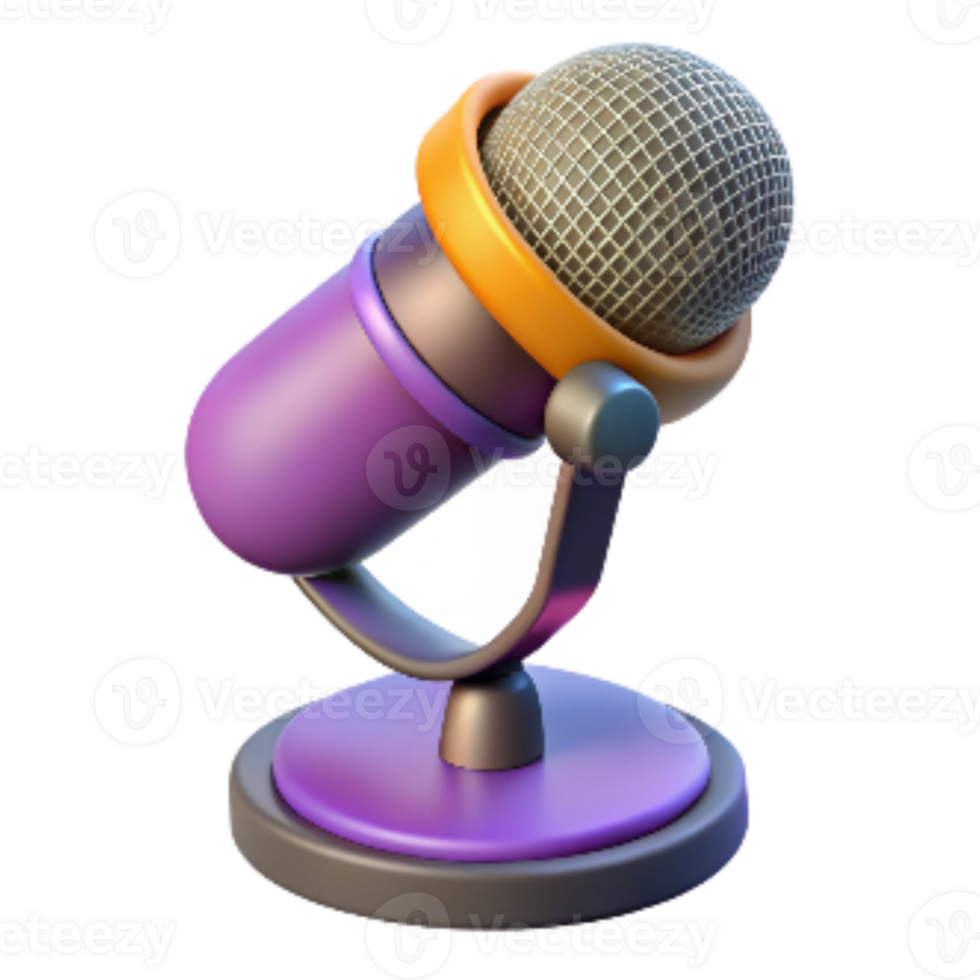 extraordinary rustic Stage Microphone with Stand Cutout premium png