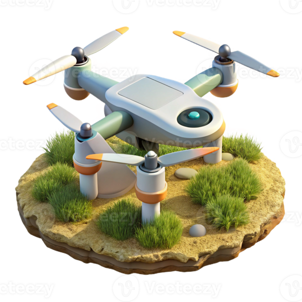 serene classic Drone in Flight Over Green Fields Cutout professional png