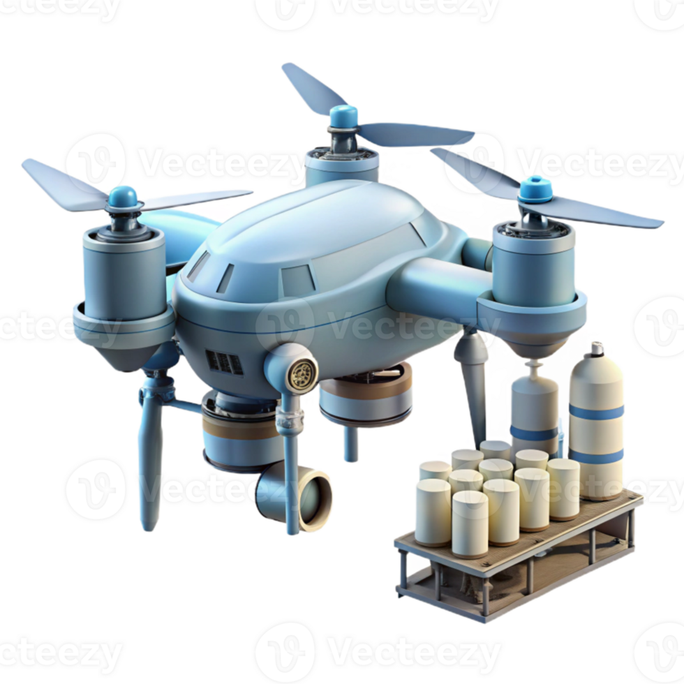 extraordinary classic Drone in Flight Over Green Fields Cutout professional png