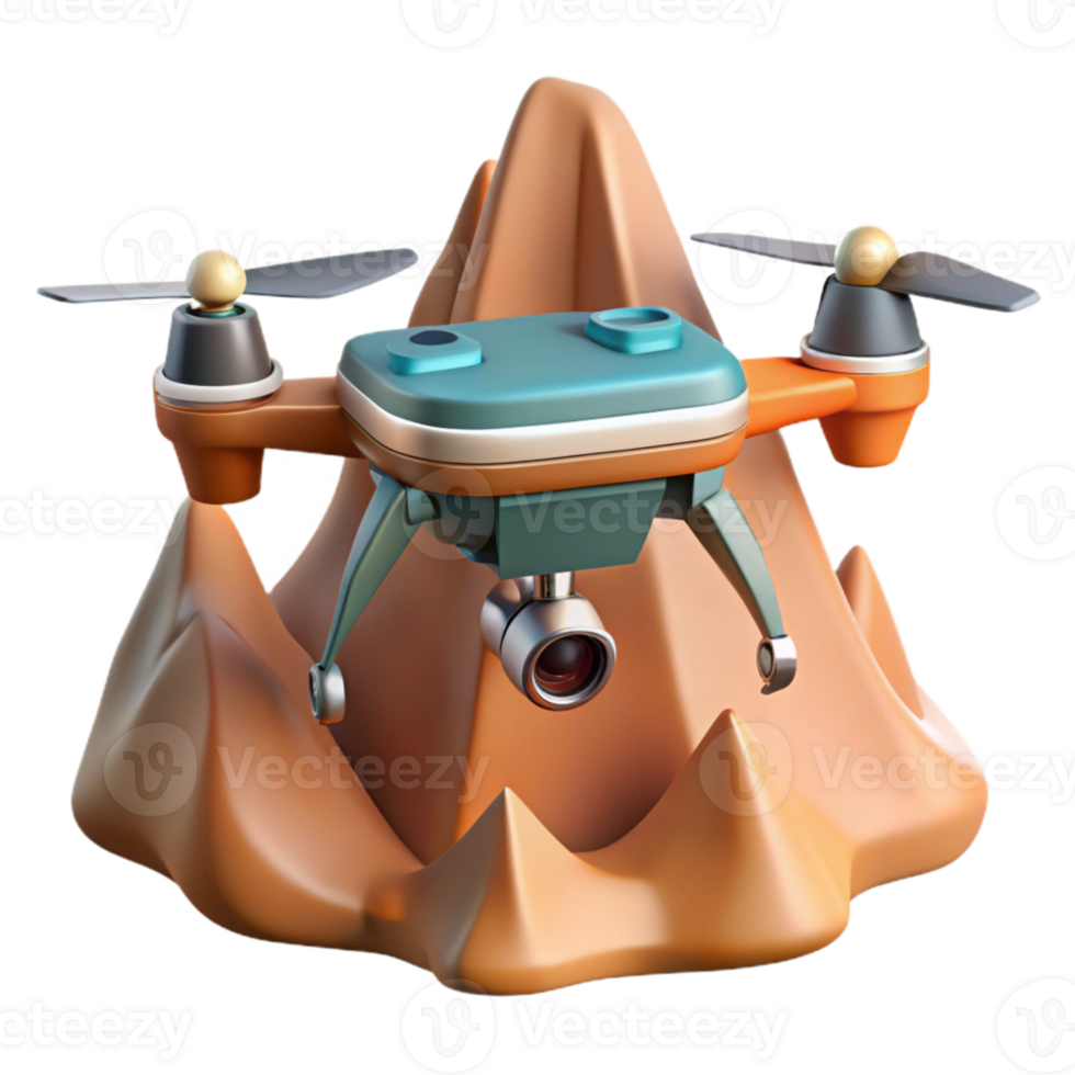 stunning minimalist Drone in Flight Over Green Fields Cutout detailed png