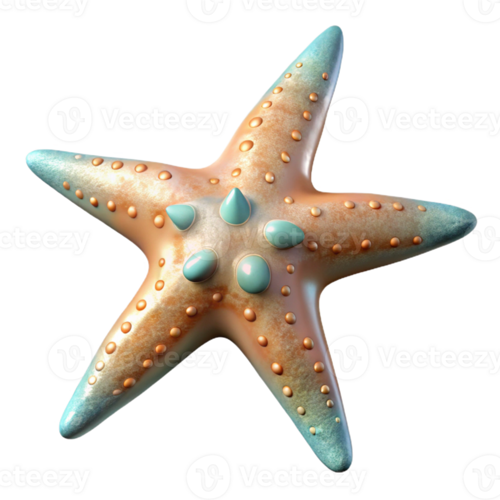 magnificent vintage Starfish Five Arms Transparent png