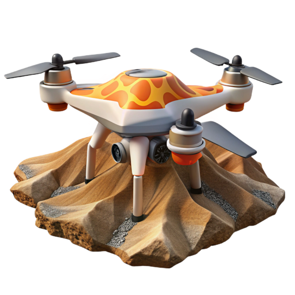 serene classic Drone in Flight Over Green Fields Cutout detailed png