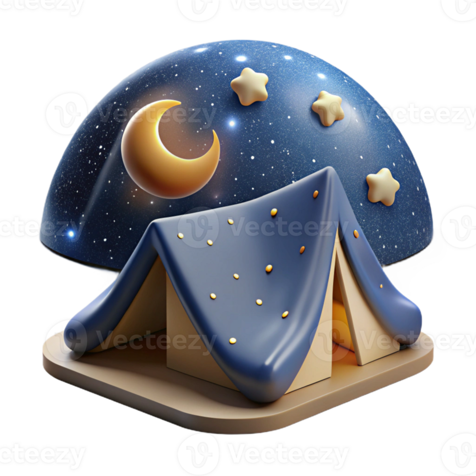 extraordinary rustic Starry Night Sky Over Campground Transparent Background exclusive png