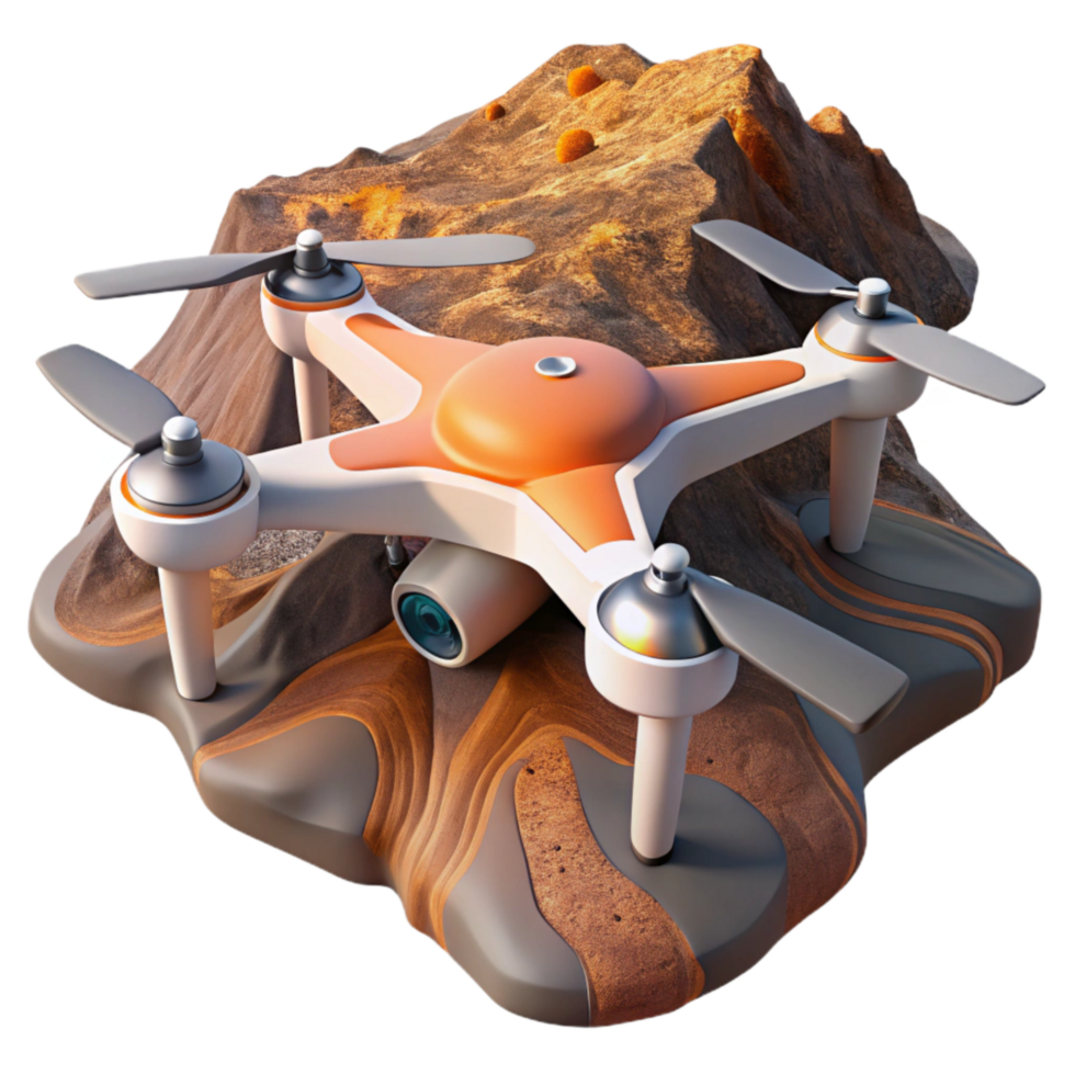 extraordinary traditional Drone in Flight Over Green Fields Cutout high resolution png