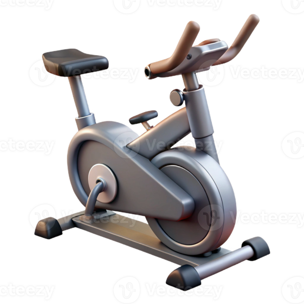 magnificent vintage Stationary Bike Recumbent Position Isolated premium png