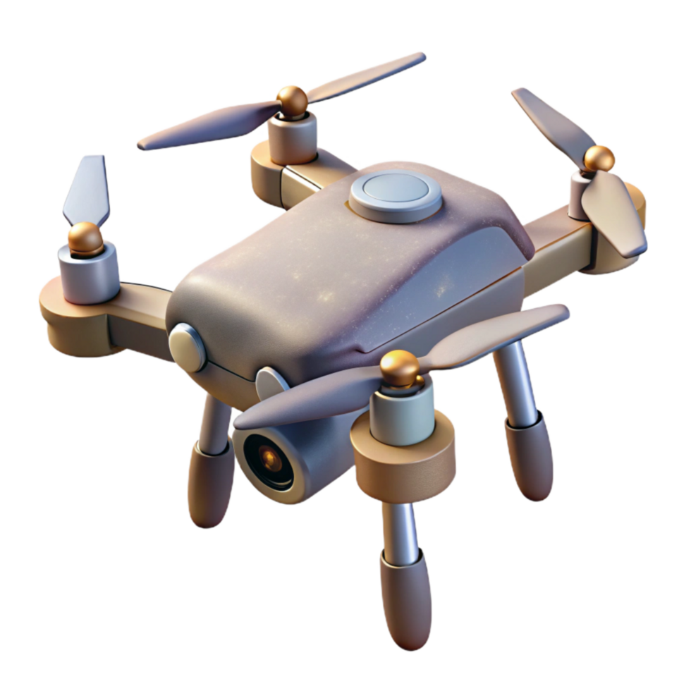 elegant vintage Drone in Low Altitude Flight Transparent Background premium png
