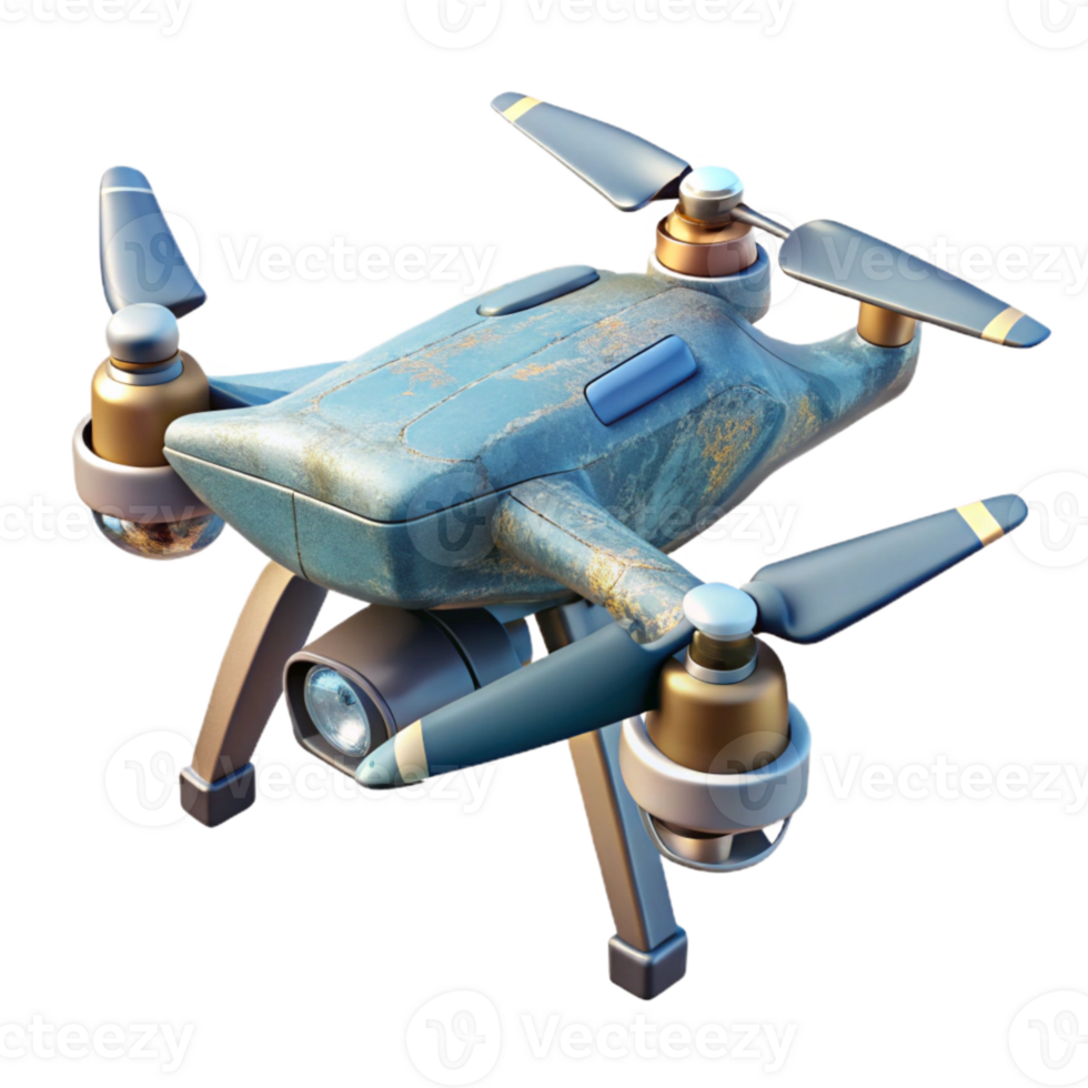 serene contemporary Drone in High Altitude Flight Transparent Background premium png