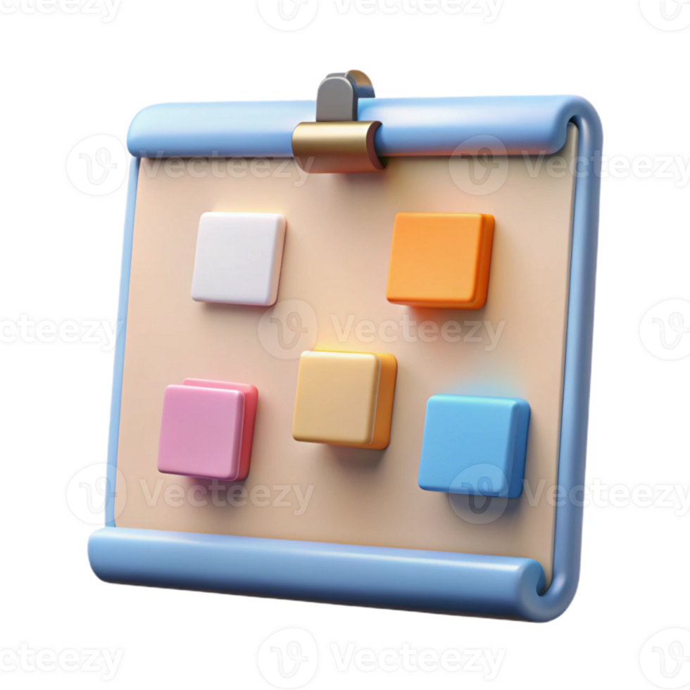 wonderful rustic Sticky Notes on Whiteboard Cutout genuine png