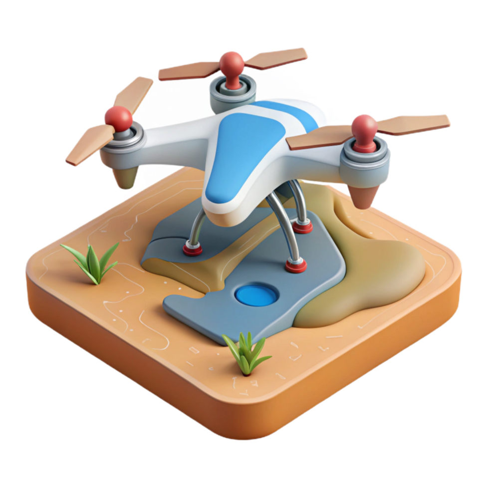 vibrant contemporary Drone Mapping Field Boundaries Transparent Background Cutout authentic png