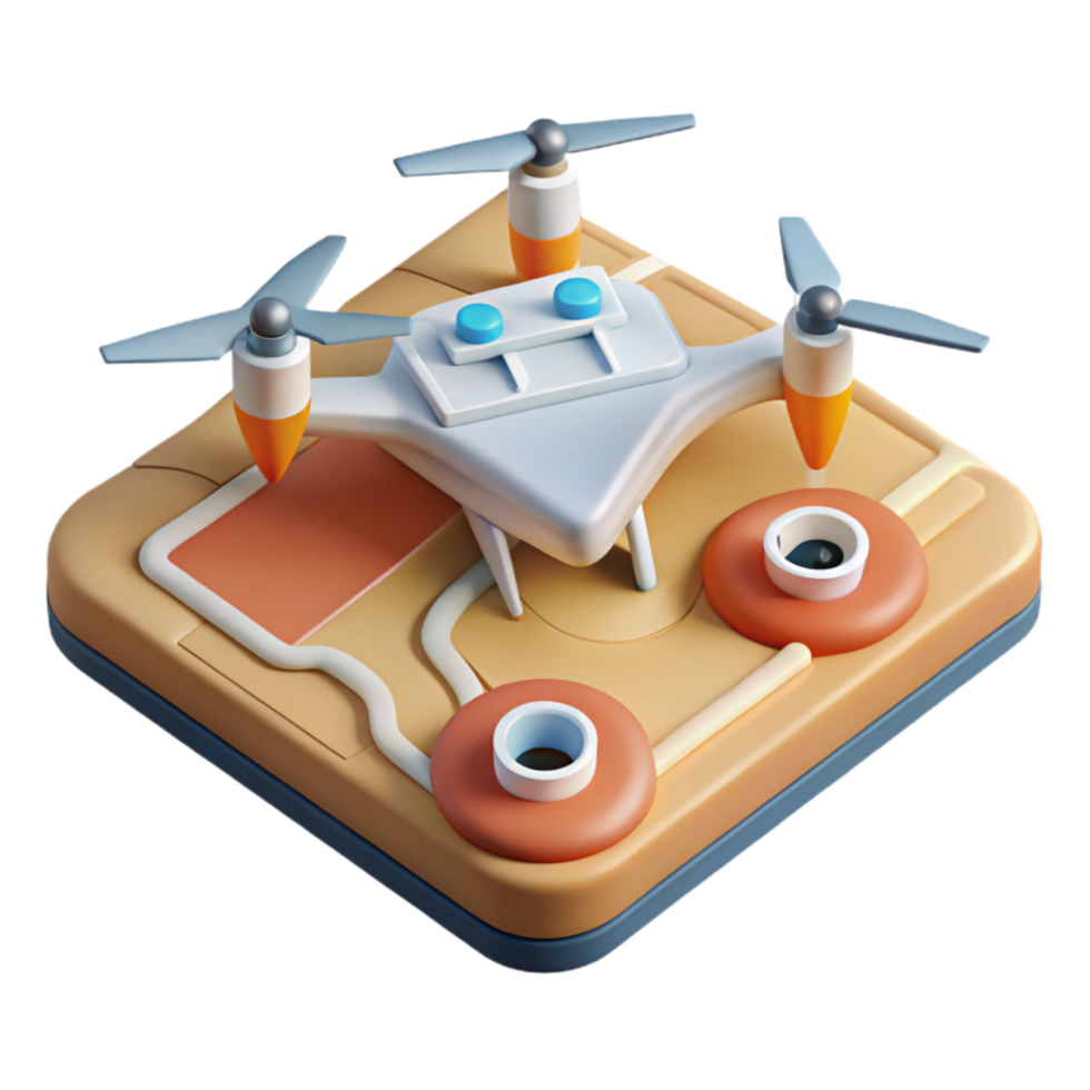 vibrant creative Drone Mapping Field Boundaries Transparent Background Cutout authentic png
