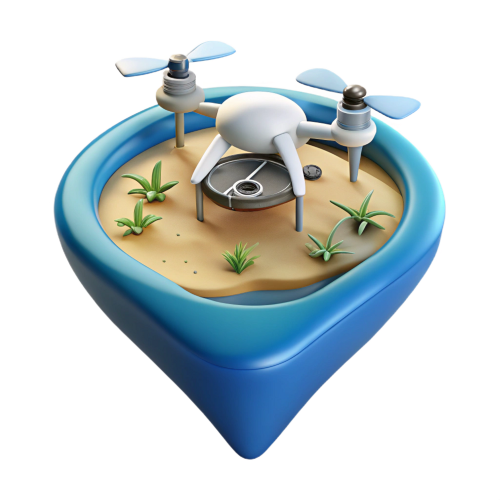 magnificent artistic Drone Mapping for Marine Research Cutout authentic png