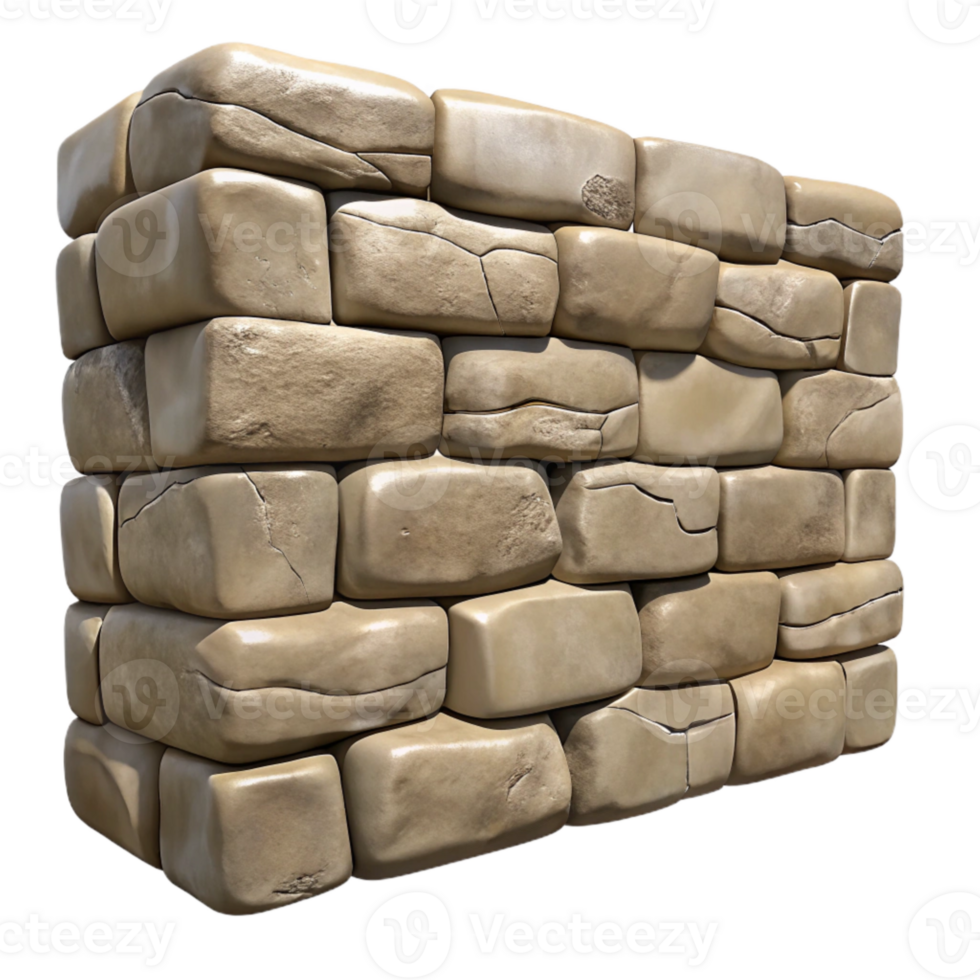 beautiful traditional Stone Wall Texture Seamless Tile Transparent Background detailed png