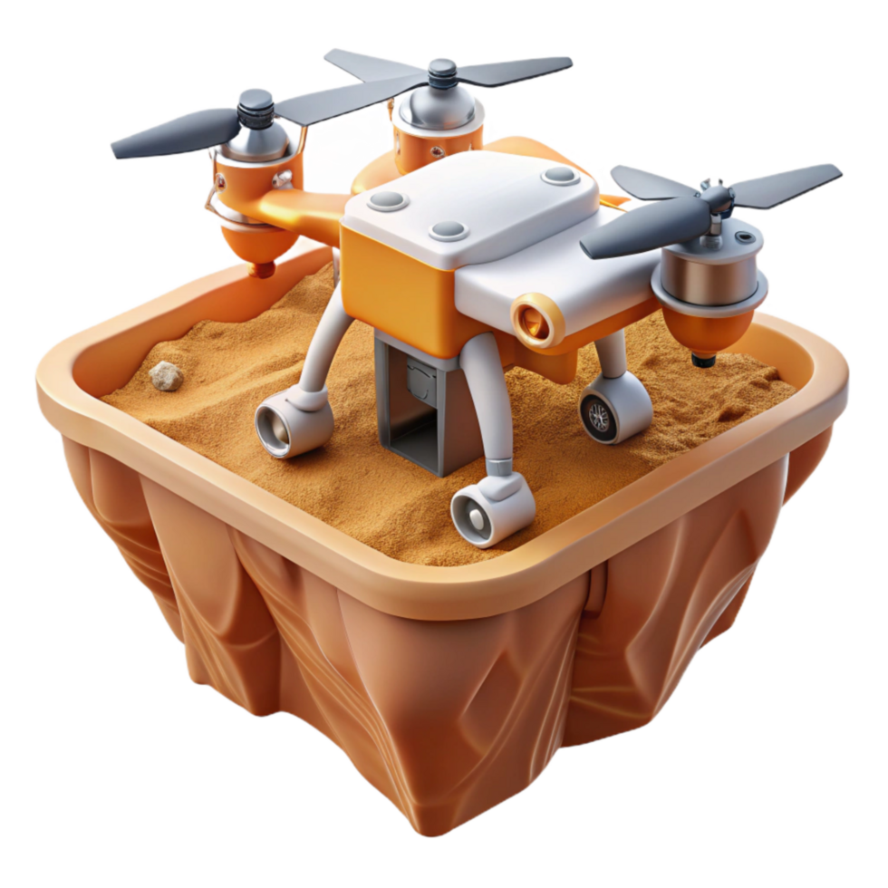 magnificent minimalist Drone Mapping for Mining Operations Isolated high resolution png