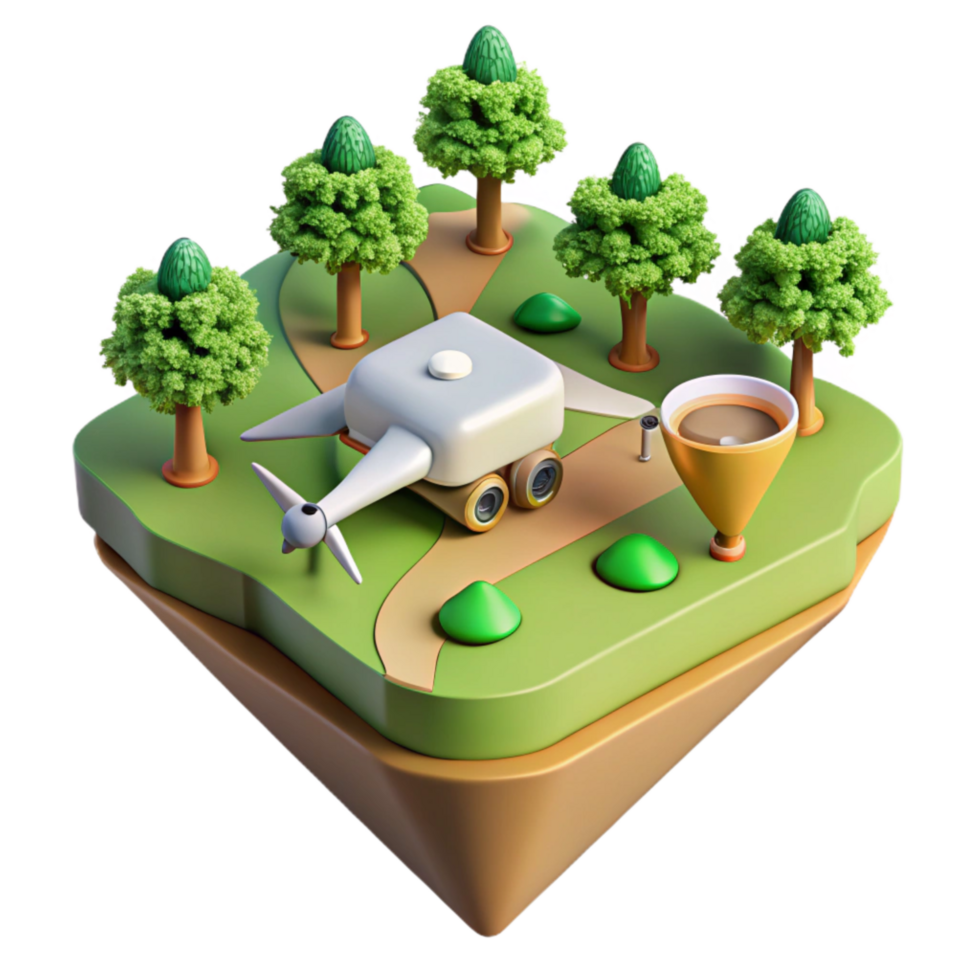 impressive classic Drone Mapping for Reforestation Cutout authentic png