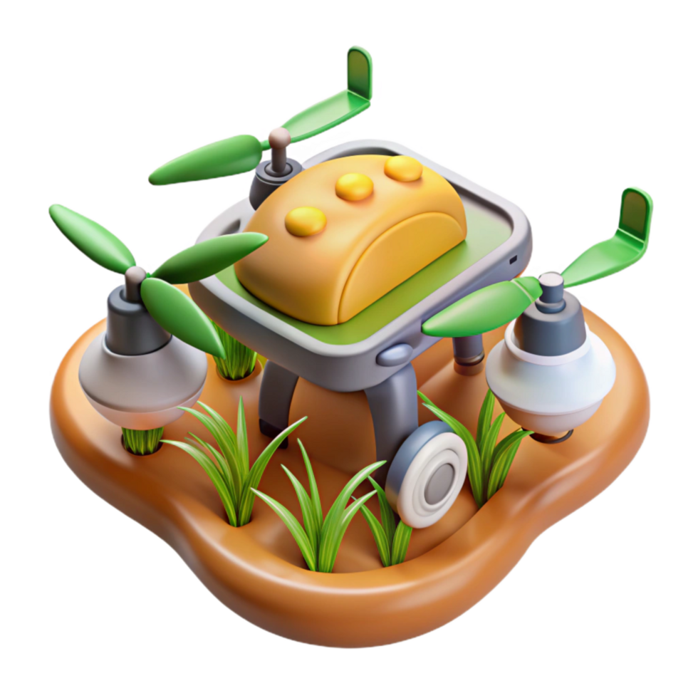 extraordinary rustic Drone Monitoring Crop Health Cutout authentic png