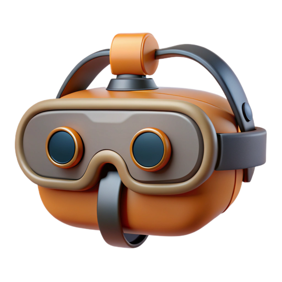 beautiful creative Drone Pilot Goggles First Person View Isolated original png