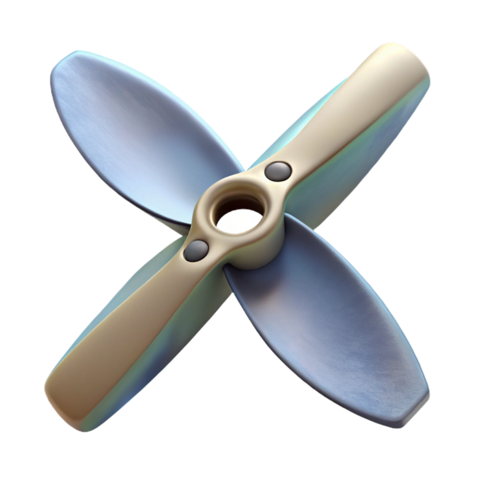 impressive minimalist Drone Propeller Blade Detail Transparent Background professional png