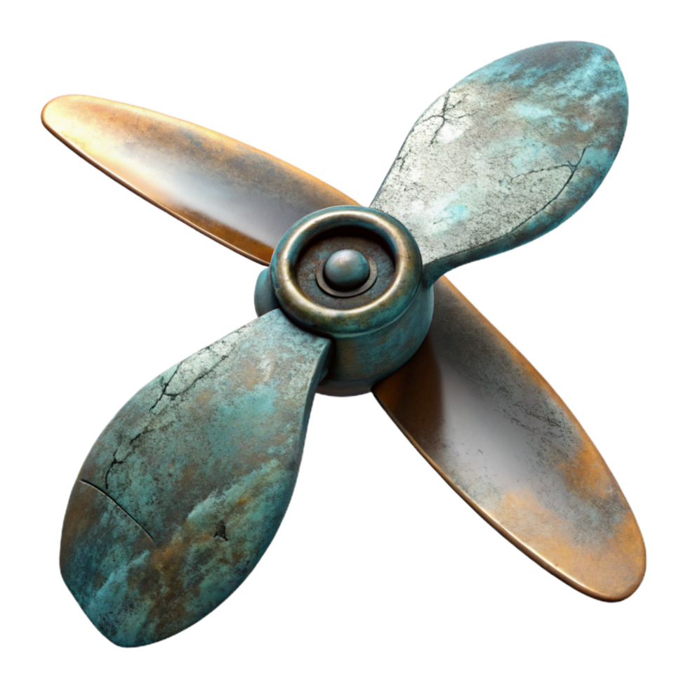 dramatic minimalist Drone Propeller Blade Detail Transparent Background high quality png
