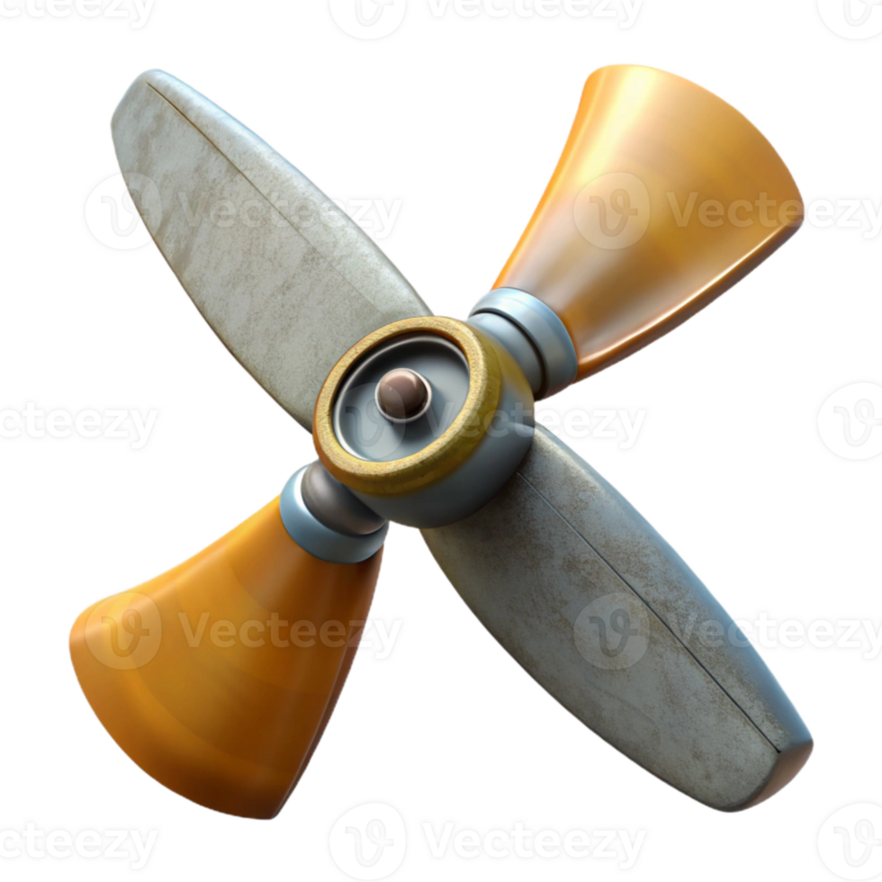serene minimalist Drone Propeller Blade Detail Transparent Background original png