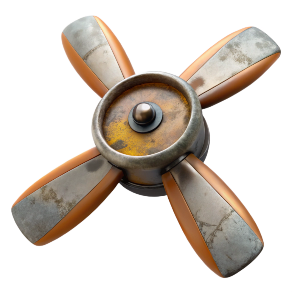 magnificent minimalist Drone Propeller Close Up Isolated professional png