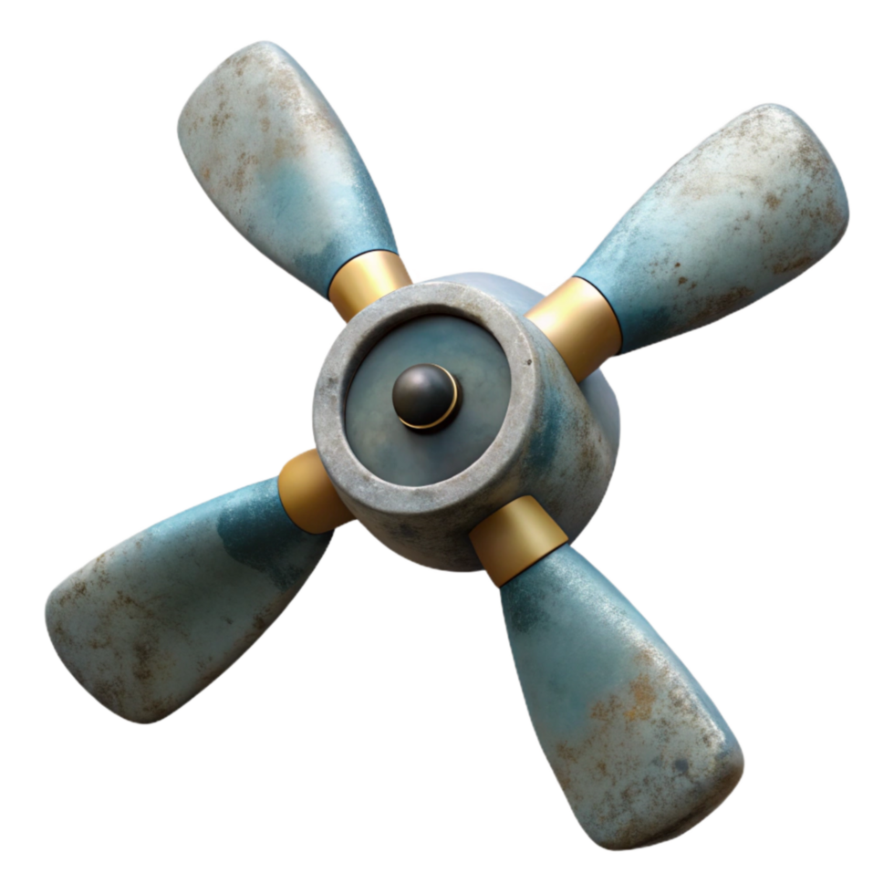 serene traditional Drone Propeller Close Up Isolated original png