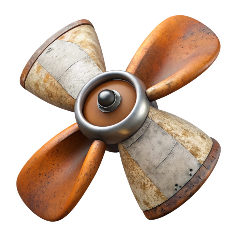 stunning abstract Drone Propeller Close Up Isolated high resolution png