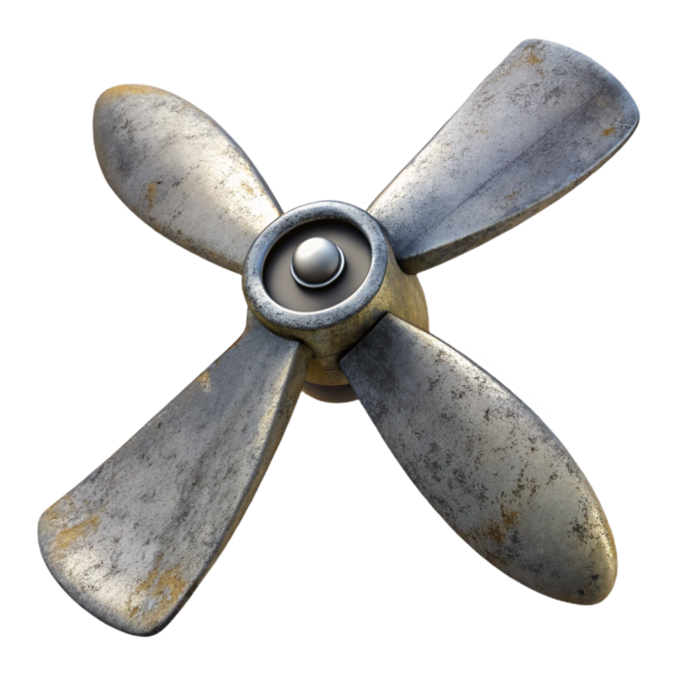 vibrant abstract Drone Propeller Close Up Isolated genuine png